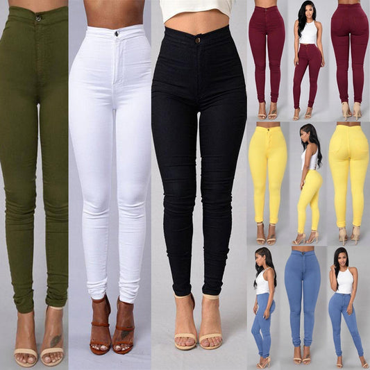 Casual Pants High Waist Stretch Trouser