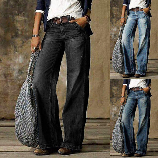 Casual Straight-Leg Jeans