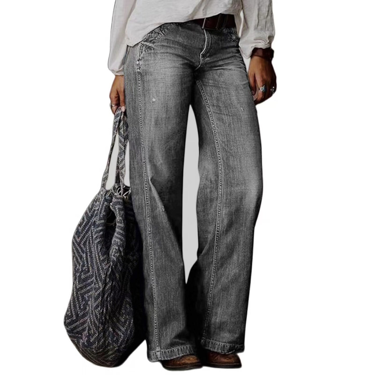 Casual Straight-Leg Jeans