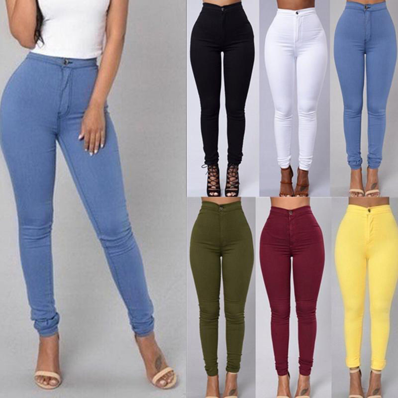 Casual Pants High Waist Stretch Trouser